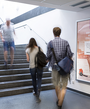 Werbung auf dem Campus